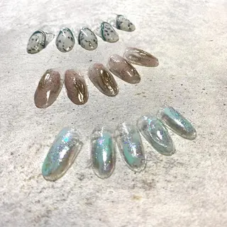 ロング カラー パーマ ヘアアレンジ メンズ キッズ ネイル マツエク・マツパ アイブロウ 今福鶴見ネイル 8(ｴｲﾄ)のネイルデザイン