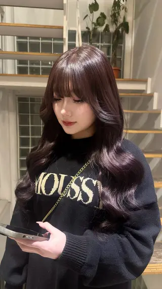 ロング カラー ハイトーン /aina🩵のヘアスタイル