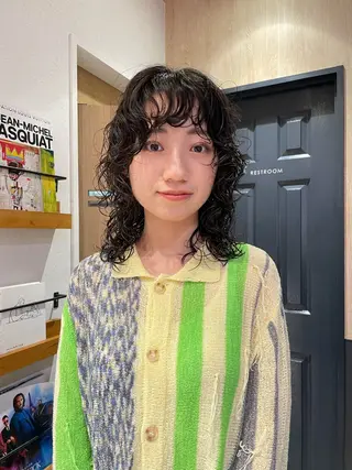 セミロング パーマ パーマ指名No1 /namiのヘアスタイル