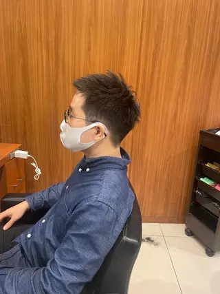 ショート メンズ 髙田 千華 髪質改善ストレートのヘアスタイル
