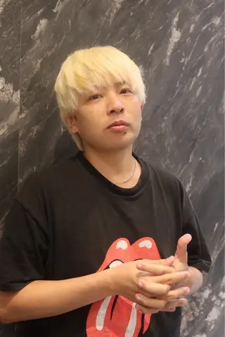 カラー メンズ レイヤーカット /ハイトーンchaoのヘアスタイル