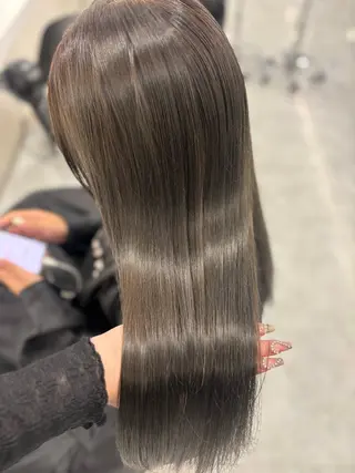 ロング まろっと艶感ブラウン ベージュ🤍まなかのヘアスタイル