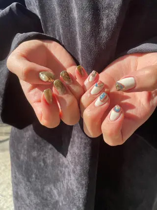 ネイル 束感まつ毛/ネイル/ LED♥KIRARAのマツエク・マツパデザイン