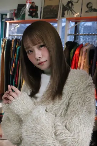 ロング カラー レイヤーカット /ハイトーンchaoのヘアスタイル