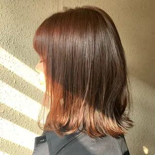 ミディアム カラー chouette/ 根本優希のヘアスタイル