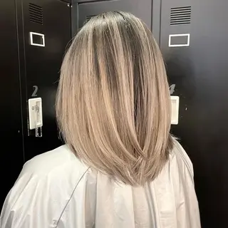 ミディアム カラー ヘアアレンジ アンドウ ユウ/ レイヤーカット/韓国のヘアスタイル