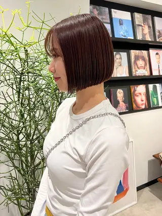 ショート 峯田 優花のヘアスタイル