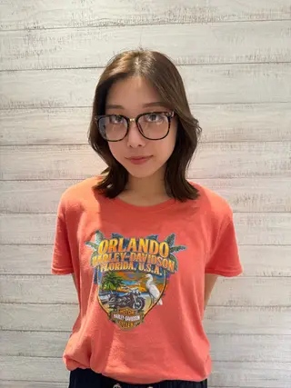 ミディアム ホリグチ ルナのヘアスタイル