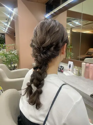 セミロング 韓国風パーマ/ヘア セット/店長みづきのヘアスタイル