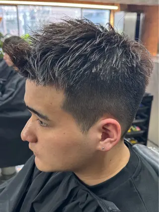 ショート パーマ メンズ 亀井隆汰/メンズ専門 パーマ特化美容師のヘアスタイル