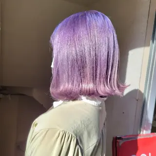 ミディアム 🇰🇷透明感×ハイ トーン🌟tomoのヘアスタイル