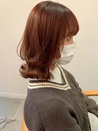 セミロング LOREN＋透明感 オリーブhirokoのヘアスタイル