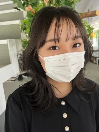 ミディアム 鶴田 風雅のヘアスタイル