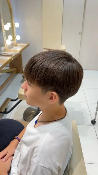 ミディアム パーマ メンズ 本厚木｜縮毛矯正/ 酸性スト専門サロンのヘアスタイル