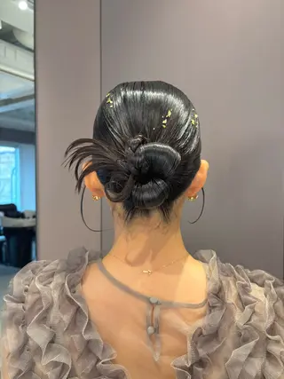 ヘアアレンジ Iris by artina 武蔵小杉店【イリス バイ アルティナ】所属・レイヤーカット/ボブ /nene🍥⋆*のヘアスタイル