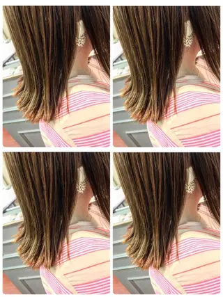 ミディアム カラー ヨシダ トオルのヘアスタイル