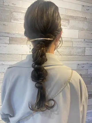 ロング ヘアアレンジ ボブカット/アレンジ /さきのヘアスタイル