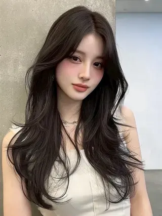 ロング 💜juna💜/高 槻/韓国風のヘアスタイル