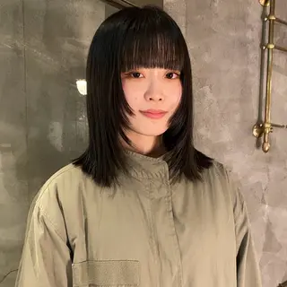 ミディアム カラー ニュアンスデザイン/ SHOUTOのヘアスタイル