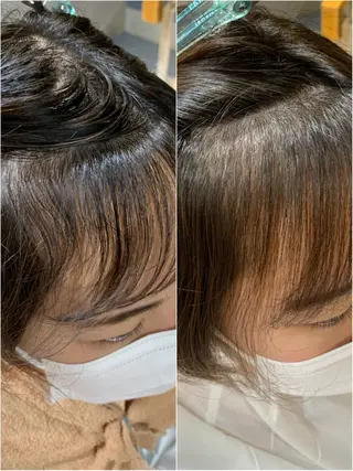 パーマ ブリーチなしベージュ 特化 松村 茶屋町のヘアスタイル