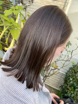 セミロング 永沼 真依のヘアスタイル