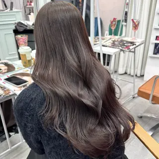 ロング カラー ヘアアレンジ ブリーチなしカラー /新百合ヶ丘/安形翔のヘアスタイル