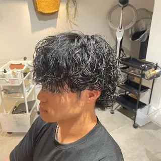 ショート パーマ メンズ isi(イシ)所属・isi／門真／古川橋 EITOのヘアスタイル