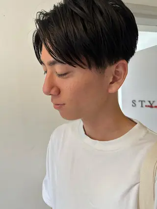 メンズ シールエクステ✨️韓 国羽エクステ🪽和希のヘアスタイル