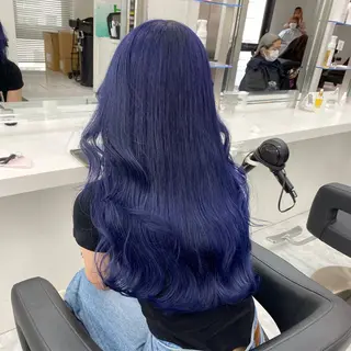 ロング カラー ヘアアレンジ 公式🎠LAND 池袋店🎠のヘアスタイル