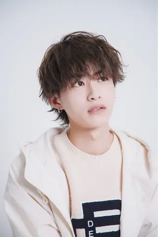 ミディアム カラー メンズ シースルーマッシュ/ メンズ/KYOHEIのヘアスタイル