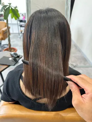 セミロング パーマ 伊藤 裕貴のヘアスタイル