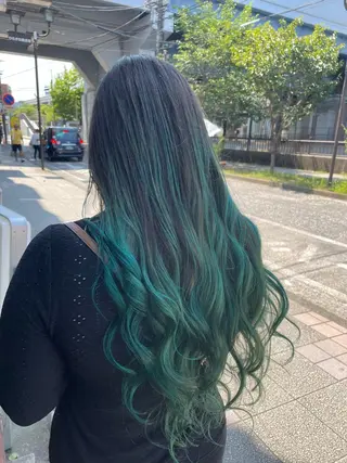 ロング カラー 👑派手髪/カット 👑ANRYのヘアスタイル