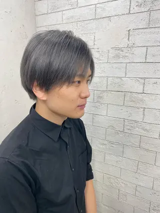 ショート カラー メンズ ホワイト/店長/カラ ー講師/錦糸町/岩崎のヘアスタイル