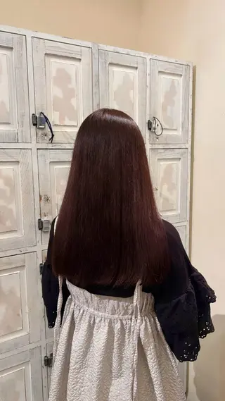 ロング カラー ルプラボウ/ 内藤ほのか/艶カラーのヘアスタイル