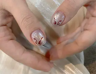 Kaka_ パラジェル、長さだしのネイルデザイン