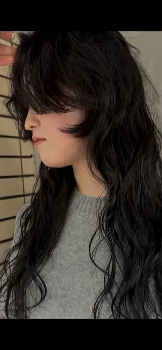 カラー パーマ デザインカット/ パーマ/nanaのヘアスタイル