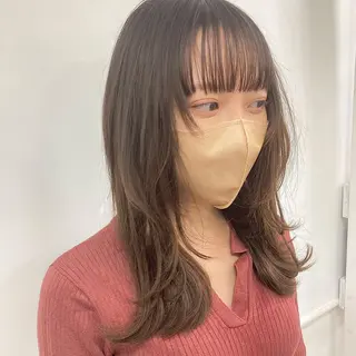ミディアム ウルフレイヤー エクステ/kokiのヘアスタイル