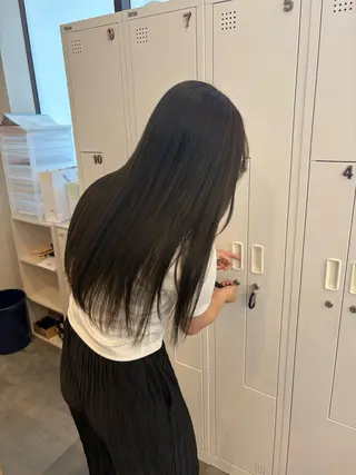 ロング カラー カノエ博多ミスト mizukiのヘアスタイル