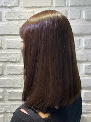 ミディアム パーマ 【センターパート/ マッシュ】ryokaのヘアスタイル