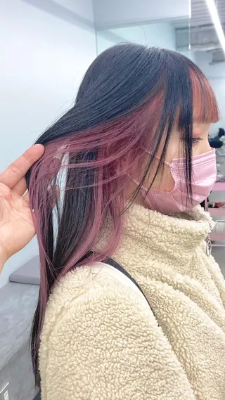 ロング カラー 透明感ハイトーン☆ 今津 佑太のヘアスタイル