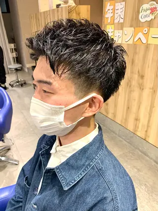 ショート ヘアアレンジ メンズ men’s salon NOA solte. 【メンズサロン ノアソルテ】所属・メンズパーマ職人 加藤 弘貴のヘアスタイル