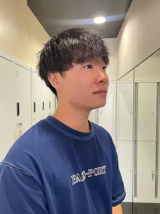 メンズ 髪質改善/暗髪カラー ヘアアレンジ/ｽﾐﾚのヘアスタイル