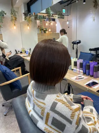 ショート 🌀ボブ／ミディアム パーマ🌀ayaのヘアスタイル