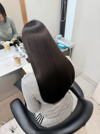 ロング 艶髪/縮毛矯正/ Core mikuaのヘアスタイル