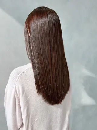 カラー セミロング ITbyALBUM 八王子店のヘアスタイル