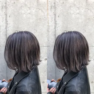 ショート カラー ヘアアレンジ メンズ キッズ 💟Chloe原宿店 🩶ハイトーンのヘアスタイル