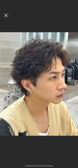 パーマ 🌀ソヘル/シャドウ ✨/メンズパーマ/栄のヘアスタイル