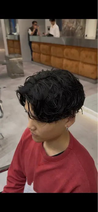 パーマ メンズ ブリーチ/パーマ特化 片平和寿のヘアスタイル