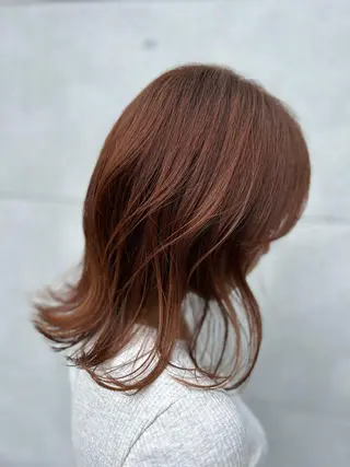 ミディアム カラー 山本 愛華のヘアスタイル