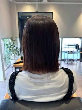 ミディアム 韓国風/オシャレ /縮毛矯正/滝口琴未のヘアスタイル